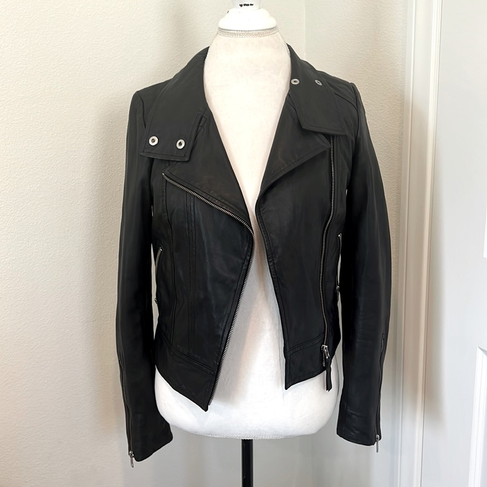 Mackage lambskin leather jacket